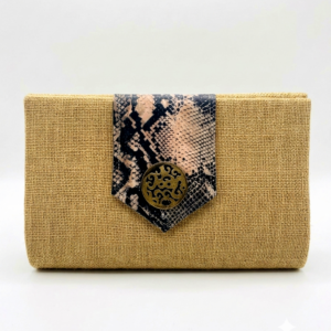 Beige purse with cover