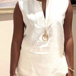 Front white full linen